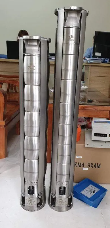 Bơm chìm giếng khoan (bơm hỏa tiễn) chính hãng tại kho Trung Kiên