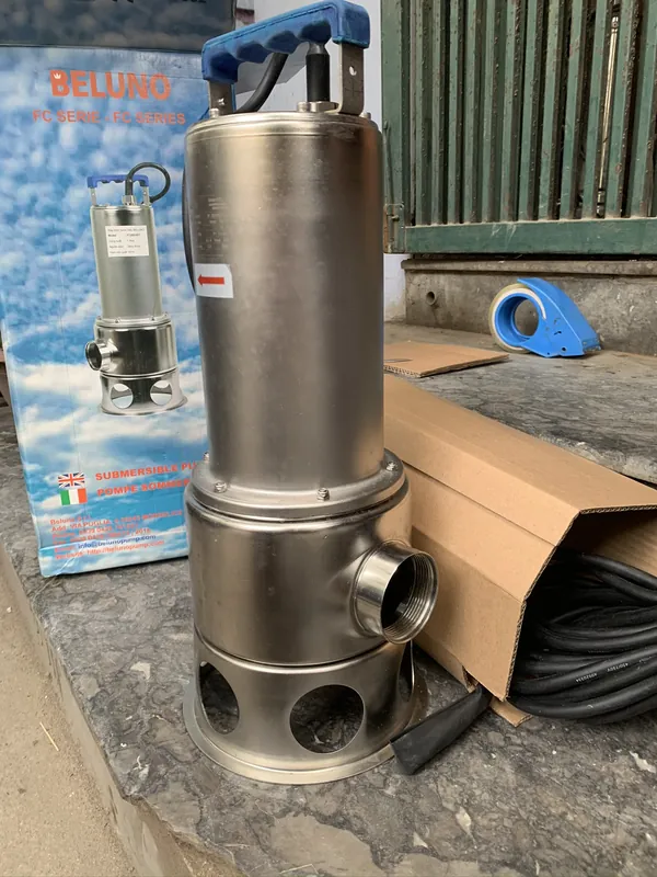 Bơm chìm nước thải toàn thân inox cao cấp tại kho Trung Kiên