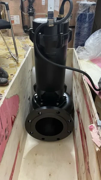 Bơm chìm nước thải WC thân gang tại kho Trung Kiên