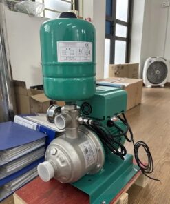 Bơm tăng áp biến tần PEROTAC MHI trục ngang inox, bình tích áp và bộ biến tần